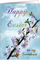 Happy Easter Spring Blossom for Sweetheart card