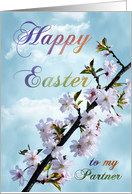 Happy Easter Spring Blossom for Partner card