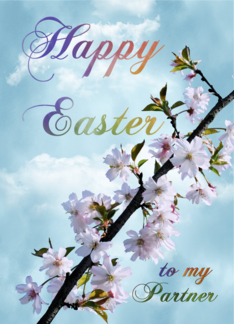 Happy Easter Spring Blossom for Partner