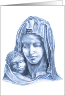 Condolences Madonna and Child card