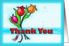 Thank you It’s a pleasure to do business flowers illustration card