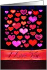 I LOVE YOU gorgeous pink romantic funky hearts card