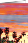 Tropical Sunset Inspirational Painting card