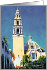 California Bell Tower San Diego card