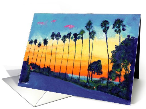 La Jolla California Sunset card (846312)