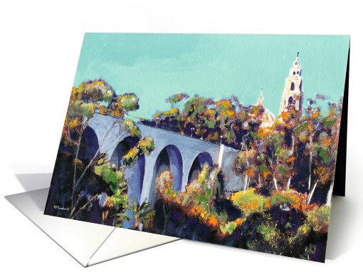 Cabrillo Bridge Balboa Park San Diego California card (846362)