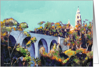 Cabrillo Bridge Balboa Park San Diego California card