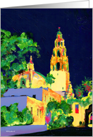 Balboa Park San Diego at Night card