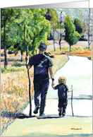 A Father’s Day Walk with Dad. card
