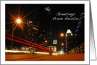 Greetings from Austin card