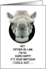 Happy Birthday Father-in-Law Funny Camel card