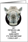 Happy Birthday Father-in-Law Funny Camel card
