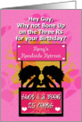 Birthday Wishes Adult Humor Hey Guy Sexy Mod Women card
