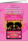 Birthday Wishes Adult Humor Hey Cousin Sexy Mod Women card