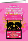 Birthday Wishes Adult Humor Uncle Sexy Mod Women card
