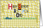 Happy Birthday Dad Magazine Cutouts Scrapbook Style card