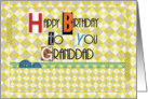 Happy Birthday Granddad Magazine Cutouts Scrapbook Style card