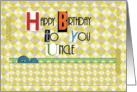 Happy Birthday Uncle Magazine Cutouts Scrapbook Style card