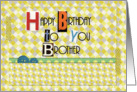 Happy Birthday Brother Magazine Cutouts Scrapbook Style card