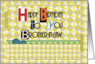 Happy Birthday Brother-in-Law Magazine Cutouts Scrapbook Style card