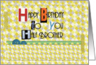 Happy Birthday Half Brother Magazine Cutouts Scrapbook Style card