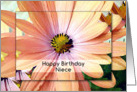 Happy Birthday Niece Pretty Gerber Daisy Painting card