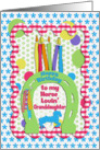Happy Birthday to Horse Lovin’ Granddaughter Candles on Horseshoe card