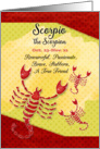 Happy Birthday Scorpio Scorpions Personality Traits Zodiac Astrology card