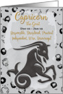 Happy Birthday Capricorn Zodiac Astrology Personality Traits Goat card