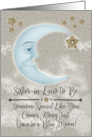 Sister in Law to Be Birthday Blue Crescent Moon and Stars card