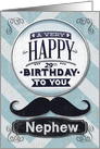 Happy 29th Birthday to Nephew Mustache and Chevrons card