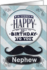 Happy 32nd Birthday to Nephew Mustache and Chevrons card