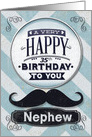 Happy 35th Birthday to Nephew Mustache and Chevrons card