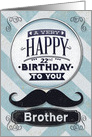 Happy 22nd Birthday to Brother Mustache and Chevrons card