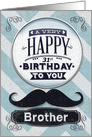 Happy 31st Birthday to Brother Mustache and Chevrons card