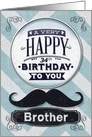 Happy 34th Birthday to Brother Mustache and Chevrons card
