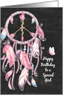 Happy Birthday to a Special Girl Pretty Dreamcatcher and Butterfly card