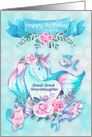 Happy Birthday to Great Great Granddaughter Unicorn and Friends card