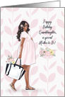 Happy Birthday Granddaughter Mother-to-Be Young African American Woman card