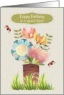 Niece Happy Birthday Beautiful Flower Bouquet card