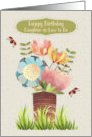 Daughter in Law to Be Happy Birthday Beautiful Flower Bouquet card