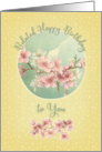 Belated Birthday Pretty Cherry Blossoms in Bloom card