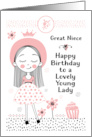 Great Niece Lovely Young Lady Birthday card