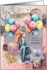 Josephine 15th Birthday Custom Name Teen Girl Mixed Media card