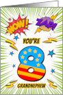 Grandnephew 8th Birthday Comic Book Style card