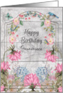Grandniece Birthday Beautiful and Colorful Flower Garden card
