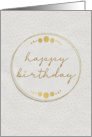 Business Birthday to Anyone Simple and Sophisticated Gold Frame card