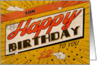 Son 12th Birthday Comic Book Style card