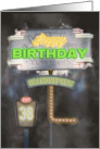 Grandnephew 38th Birthday Vintage Road Signs at Night card