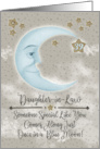 Daughter-in-Law 39th Birthday Blue Crescent Moon and Stars card
